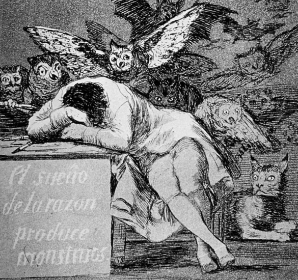 Il sonno della ragione produce mostri - Goya
